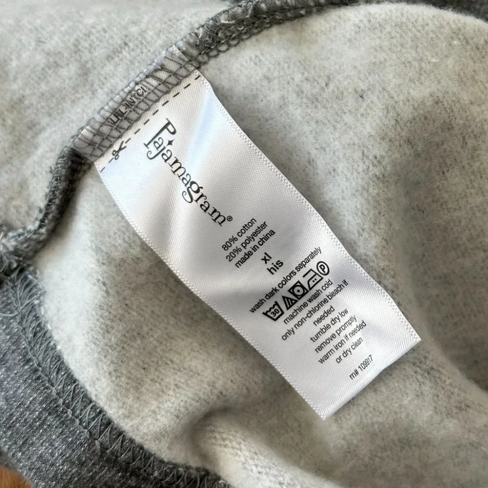 Pajamagram His Mens XL Lounge Wear Pajama Hoodie Sweatshirt